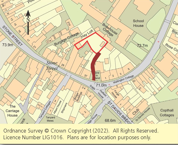 Lot: 85 - LAND WITH PLANNING FOR TWO NEW DWELLINGS IN WEALDEN TOWN -
